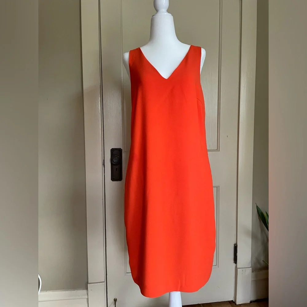 Lauren Ralph Lauren Bright Orange Shift Dress - Picture 1 of 10